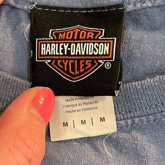EUC Harley-Davidson Womens Blue 2018 Sturgis 78th Annual Short Sleeve Shirt M - Picture 5 of 6